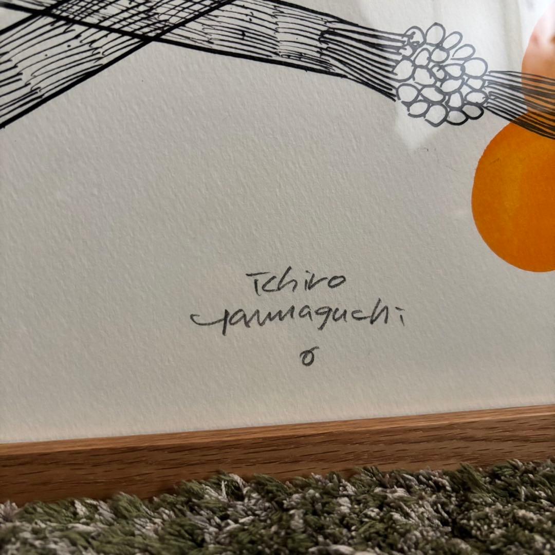 山口一郎　暖色系　原画　2025年　IDEE hanataba