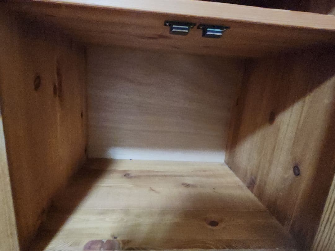 カントリー家具　パイン材　収納ラックパイン材使用手作り