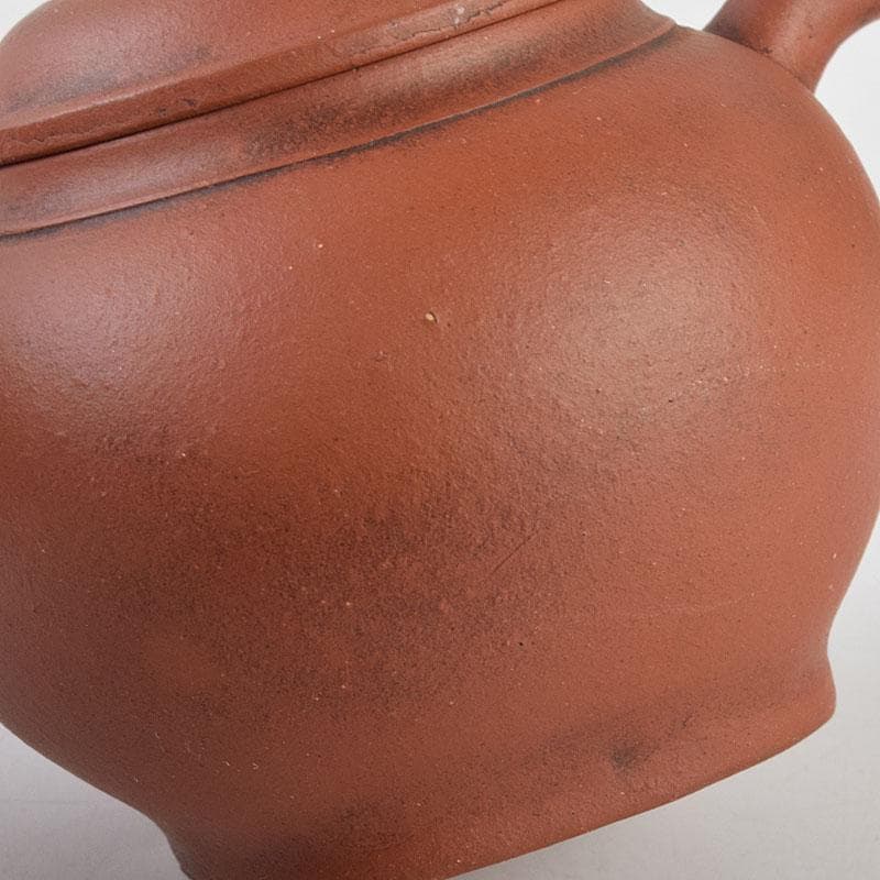 中国　孟臣製　清泉石上流　紫砂　朱泥　急須　茶壷　C　R9043