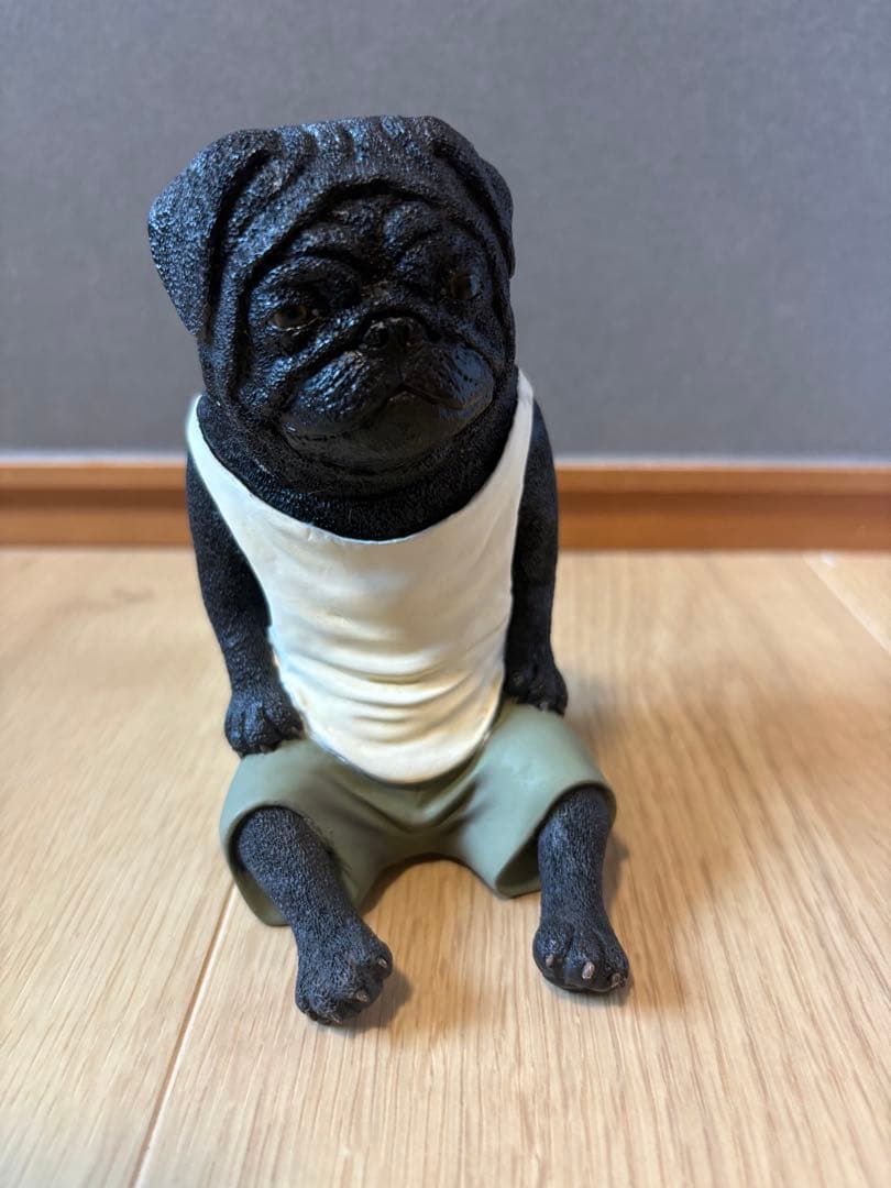 朝隈俊男 コレクション 犬の留守番 黒パグver. ユージン　限定カラー