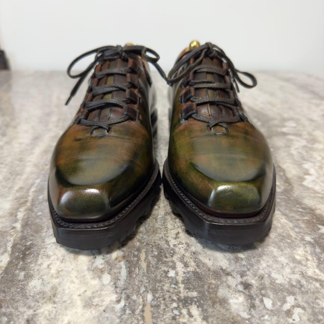 特注 定価36.6万円 ベルルッティ ニューウルティマ パティーヌレザーシューズ
