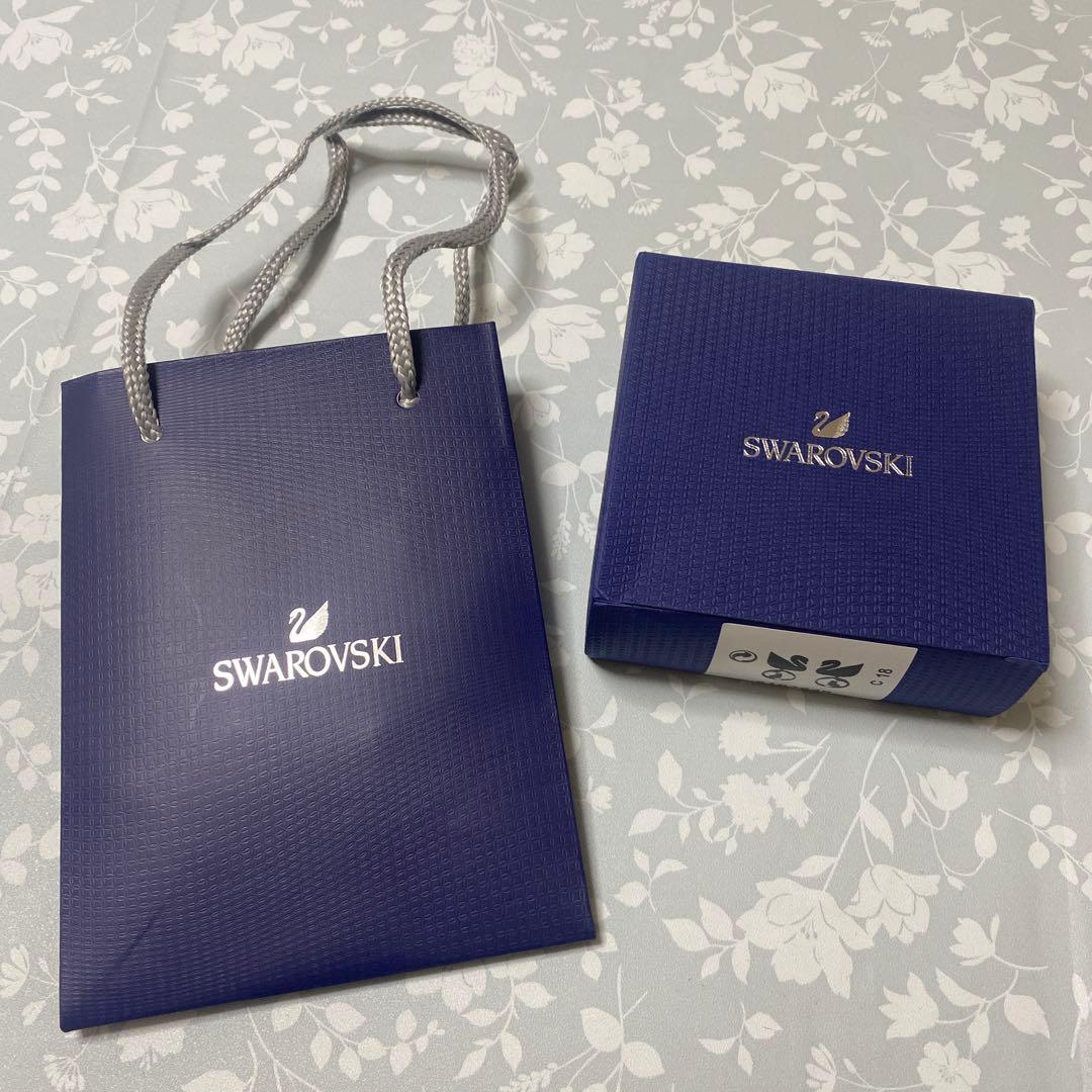 【スワロフスキー】Swan イヤージャケット スワン ブラック 新品未使用 美品