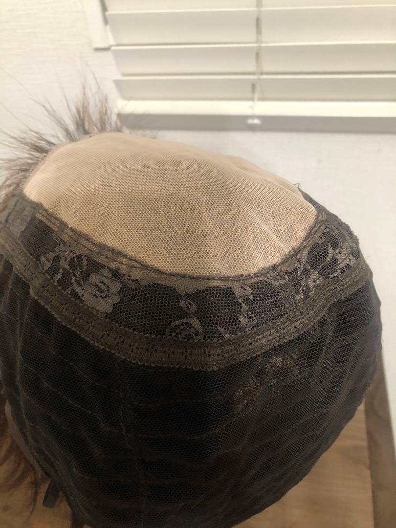 人毛100% ショートボブ　ブラウン前髪あり　未使用