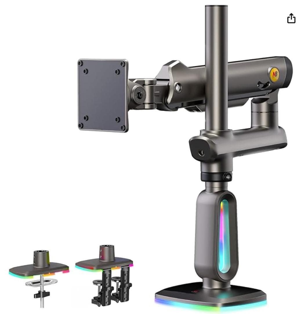 NB ERGONOMIC【RGBライト付き】大型モニターアーム