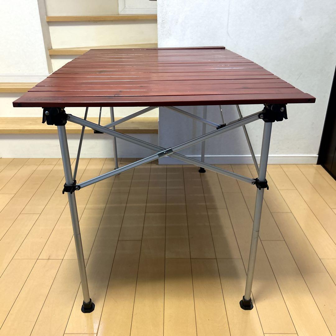 Coleman ウッドロール 2ステージ テーブル 折りたたみコンパクト