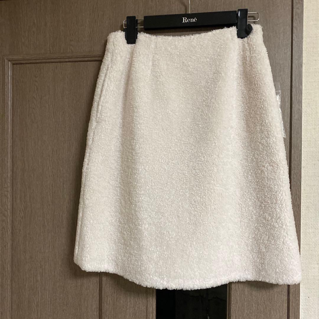 ルネ　テディベア　ボアスカート　36