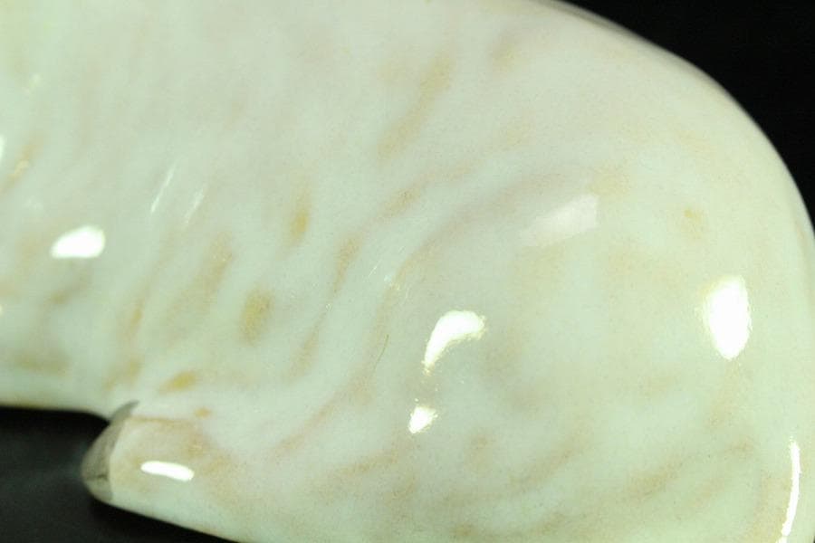 三代伊藤陶山 羊置物 美品 共箱(K-LC863)