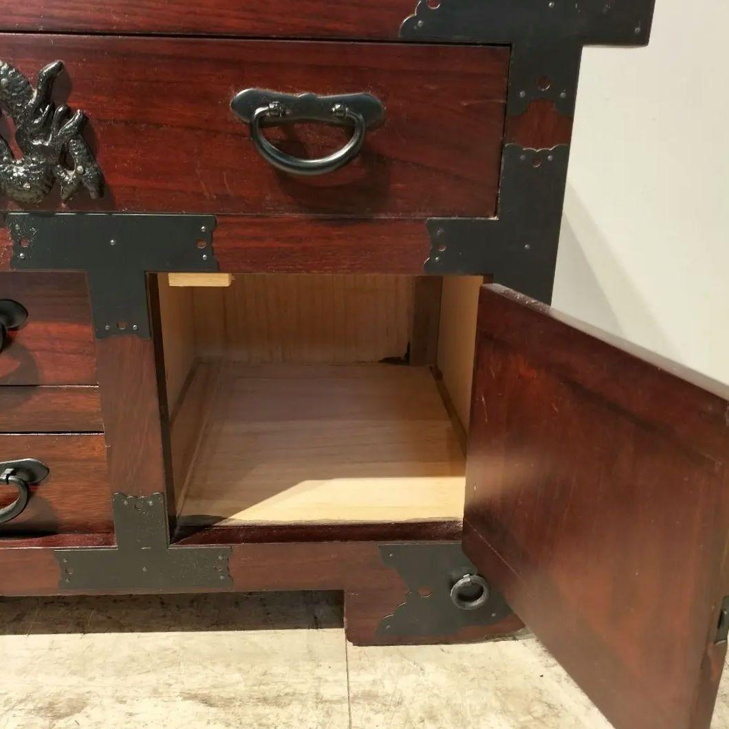 M♦ヒクラジ　伝統的　木製箪笥　時代箪笥　民芸調家具