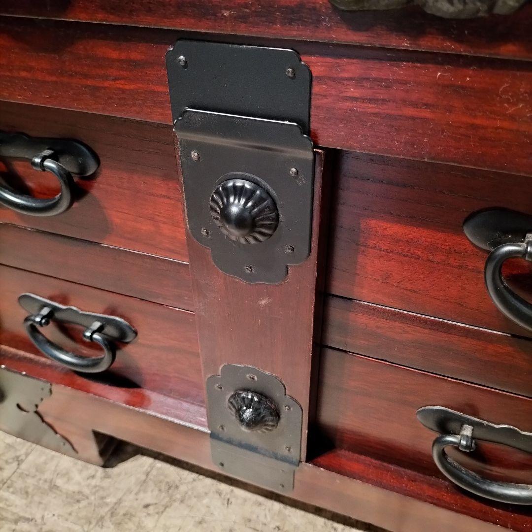 M♦ヒクラジ　伝統的　木製箪笥　時代箪笥　民芸調家具