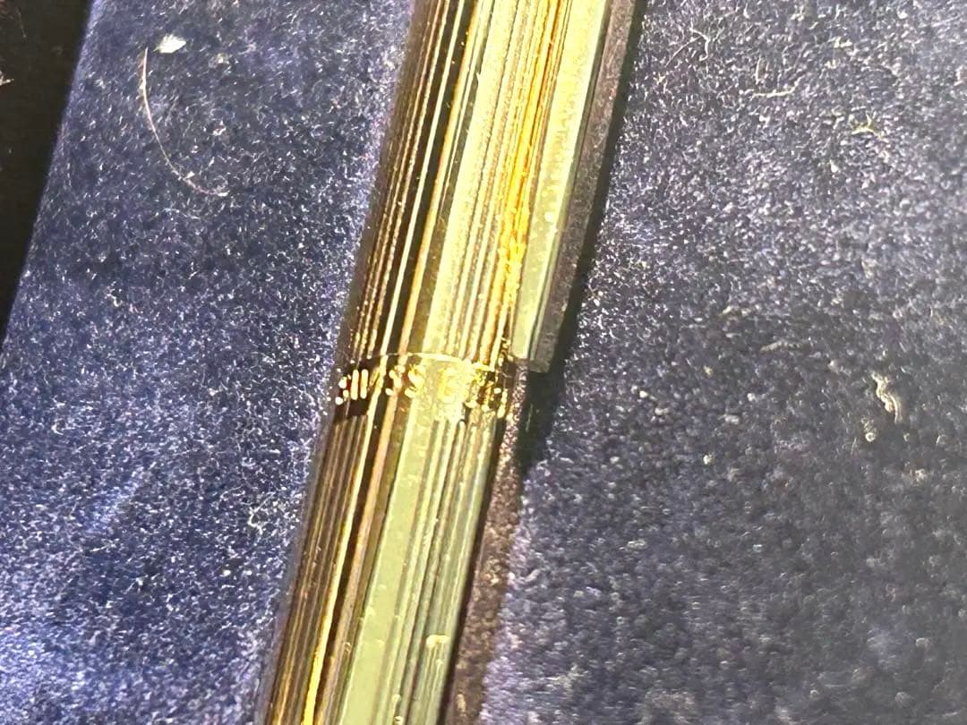 (美品)CARAND’ACHE:カランダッシュゴールドボールペン