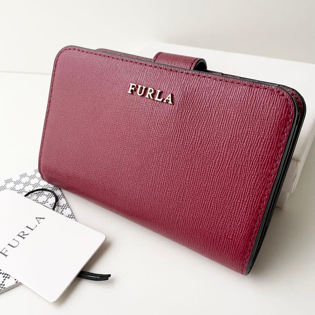 フルラ FURLA バビロン 折り財布 レザー ボルドー 新品