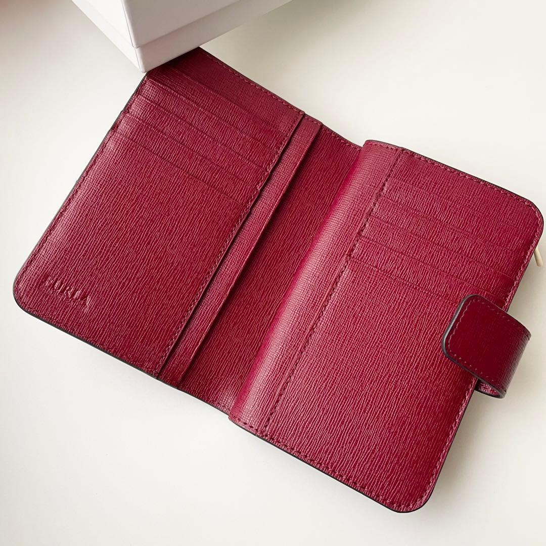 フルラ FURLA バビロン 折り財布 レザー ボルドー 新品