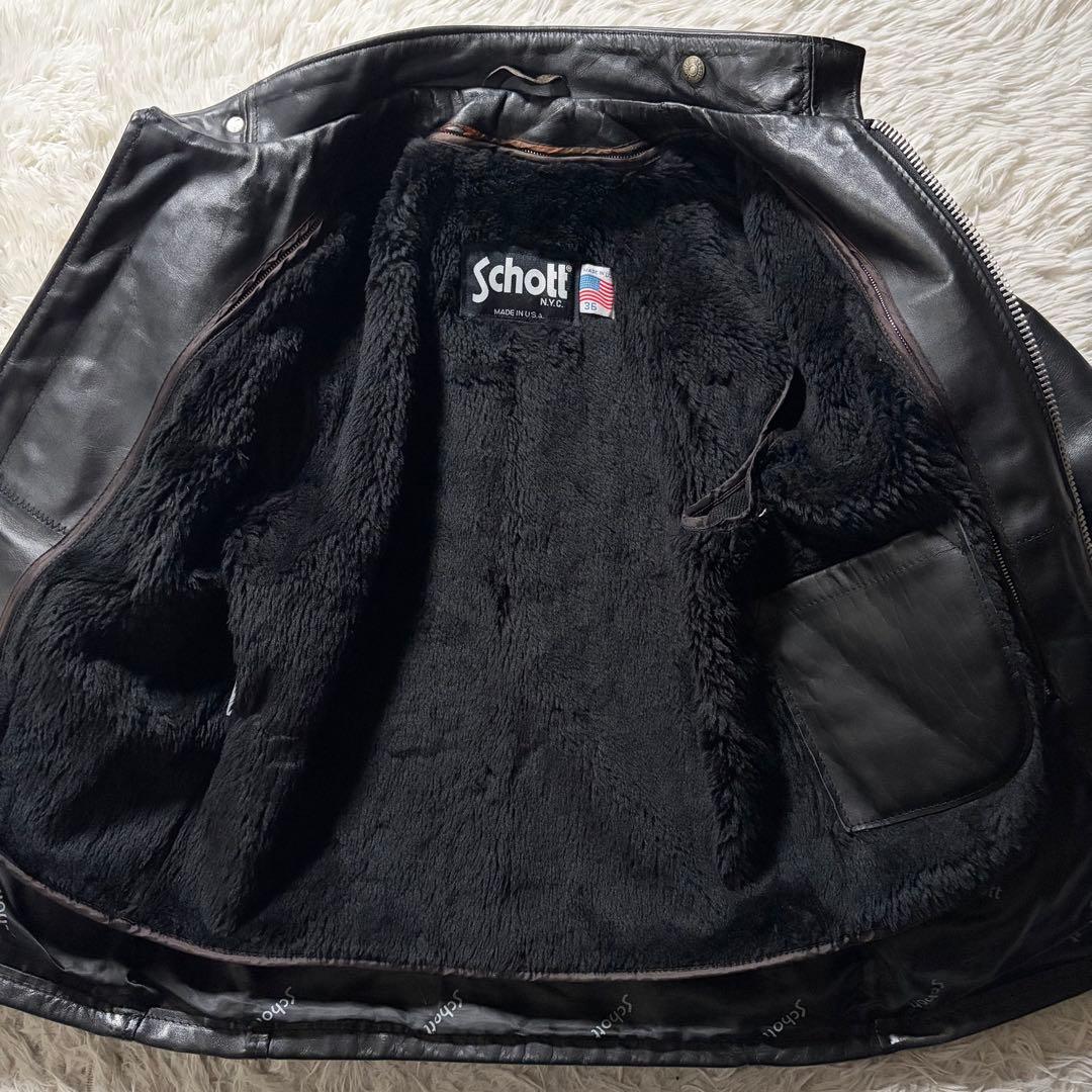 k*e様 【米国製】schott ライダースジャケット　シングル　641 ブラッ