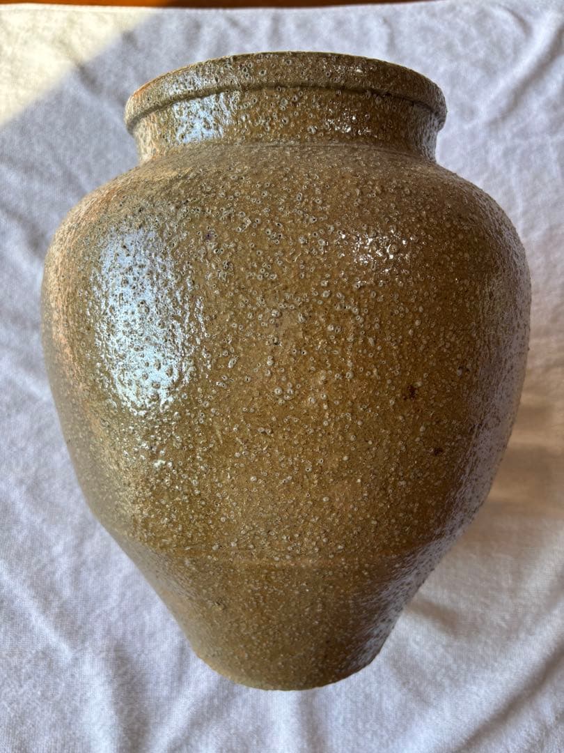 信楽焼　壺　花瓶　生花陶器　アンティーク置物
