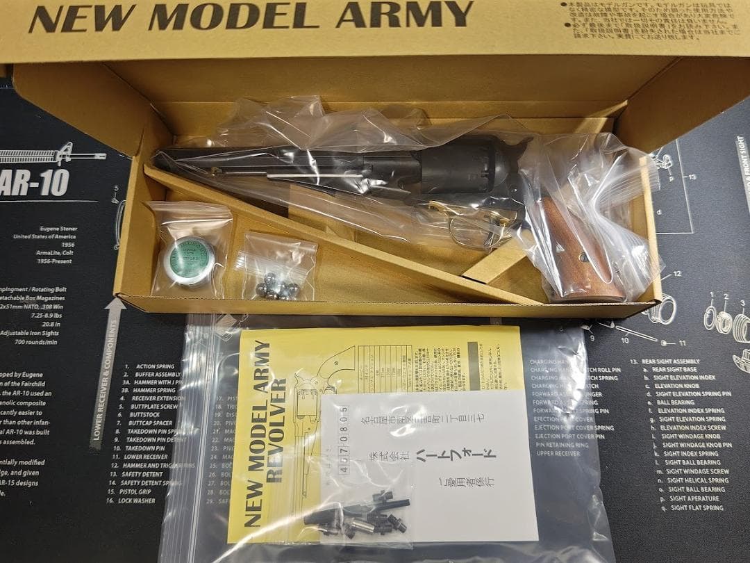 【 美品 】　ハートフォード（HWS）ニューモデルアーミー モデルガン