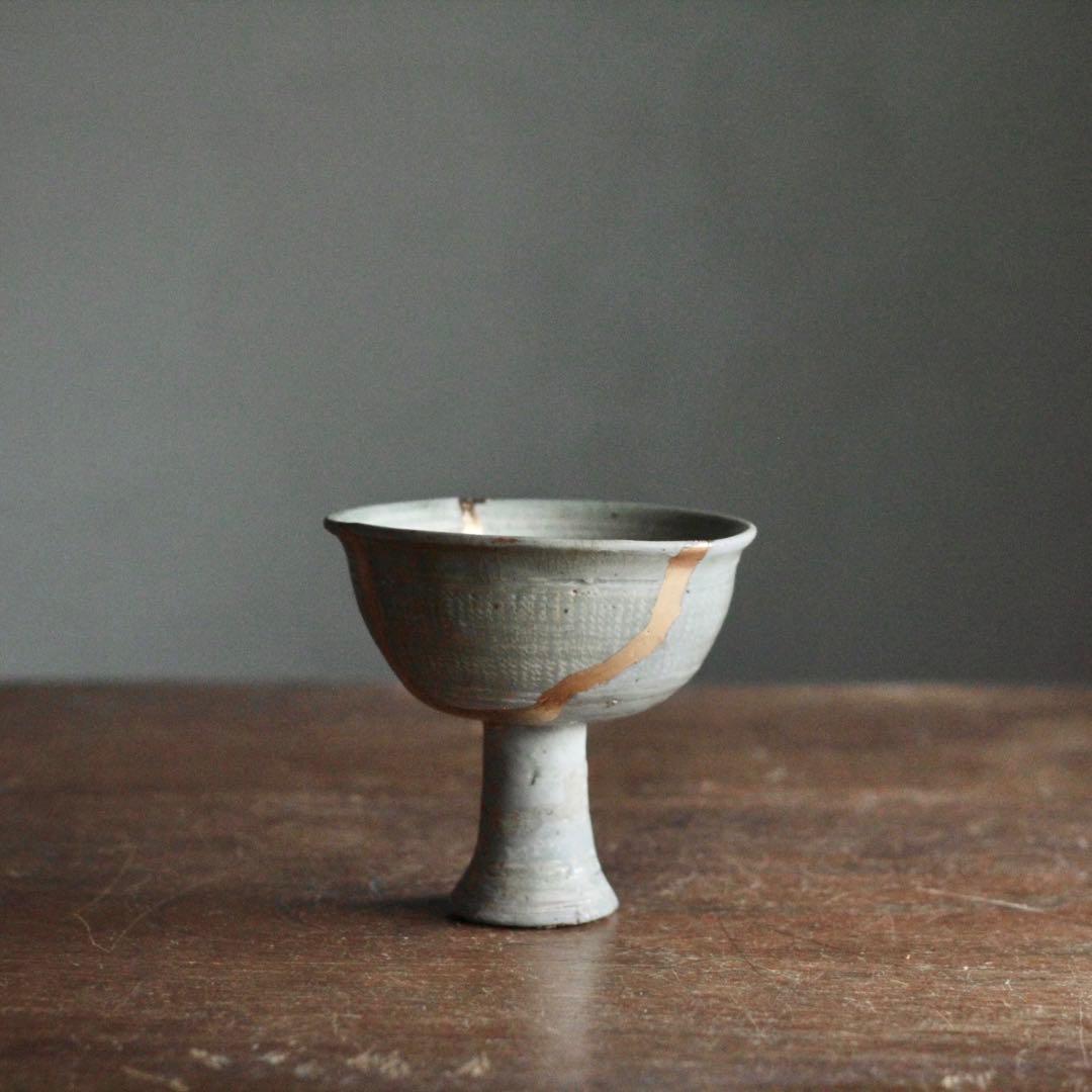 李朝 初期 三島 馬上杯 祭器 古美術 朝鮮美術 古道具 アンティーク
