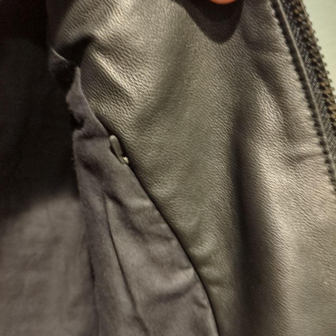 ヒステリックグラマー ラムレザー 羊革 シングルライダースジャケット　本革