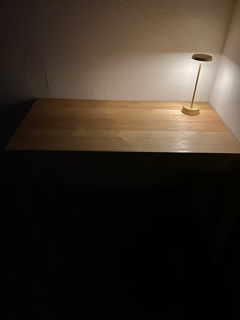 木製シンプルデザインテーブル 引き出し付き