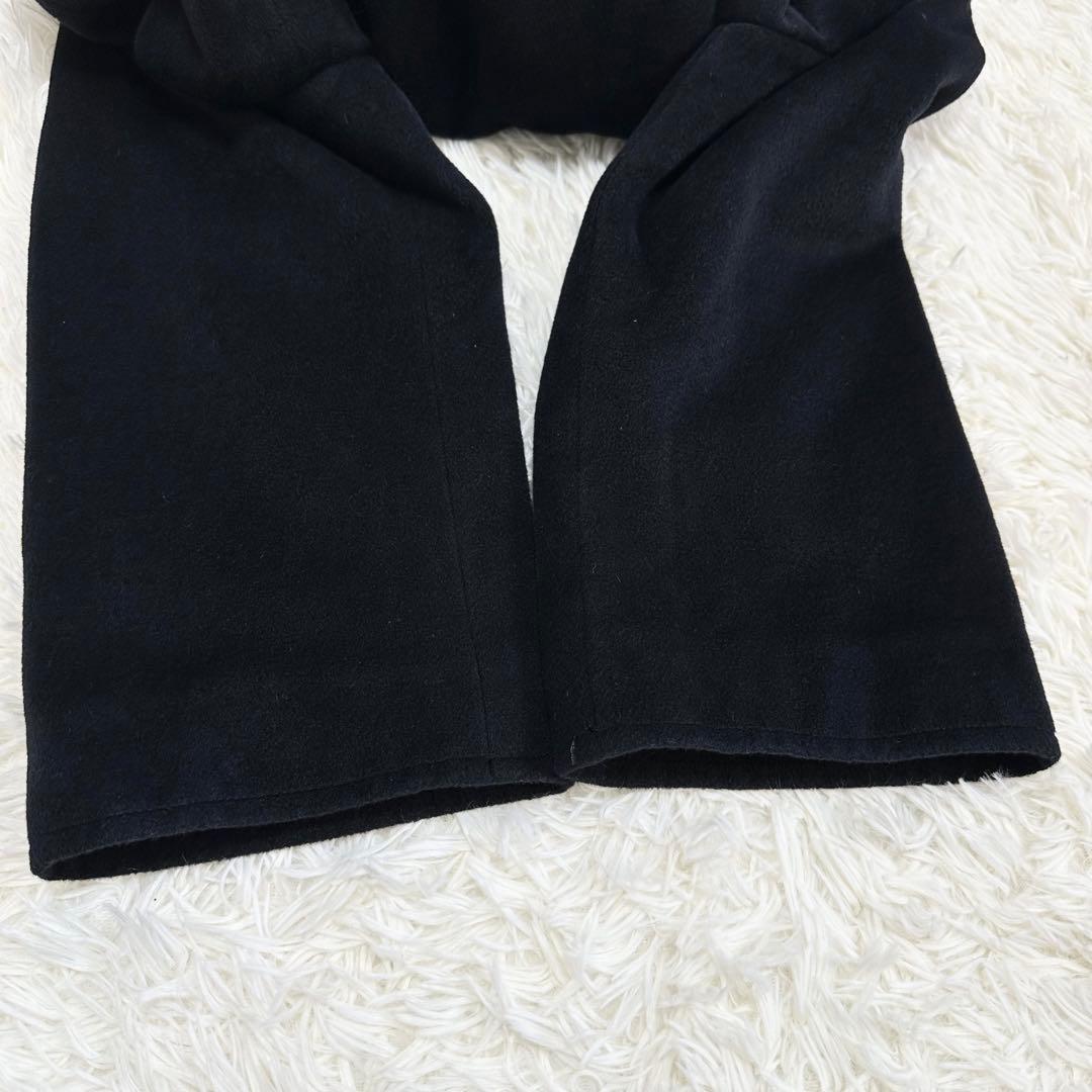 極美品 クリスチャンディオール アンゴラ混 ウールコート ダブル ヴィンテージ黒