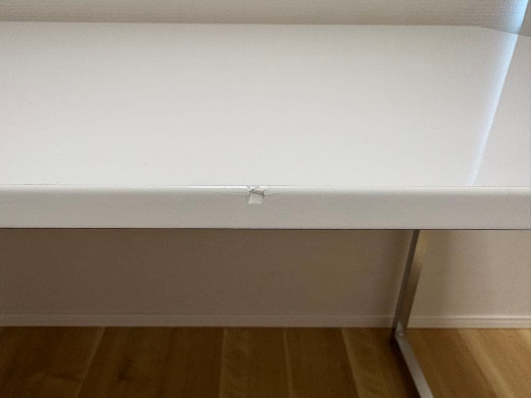 サンワダイレクト パソコンデスクW120×D60×H70cm・鏡面仕上げ