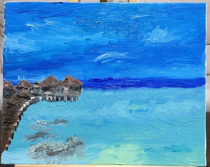 モルディブの海