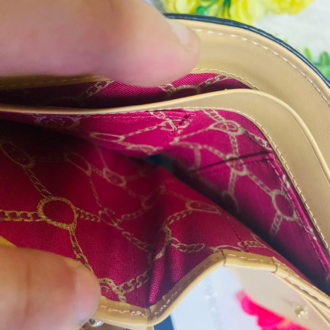 未使用✨本革✨PINKY&DIANNE✨ピンダイ✨がま口✨二つ折り財布✨完売品