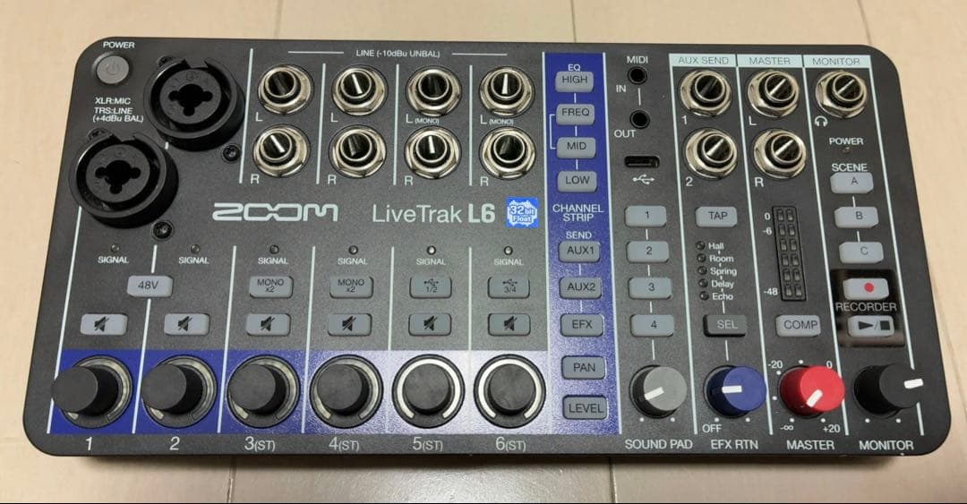 ZOOM ズーム L-6 デジタルミキサー