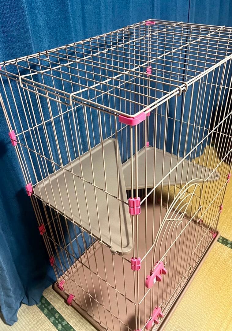 【送料込み】美品 キャット ケージ 猫 ゲージ 2段 コーナン オリジナル