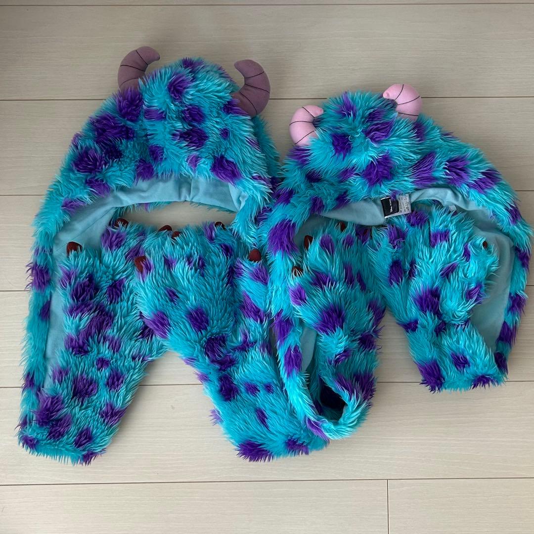 ディズニー サリー　マフラーファンキャップ　親子セット