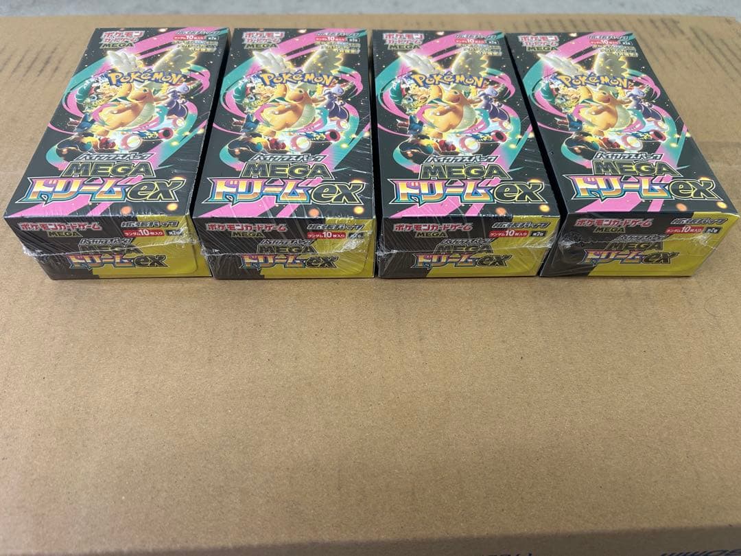 ポケモンカードゲーム　メガドリームex ４ボックスセット