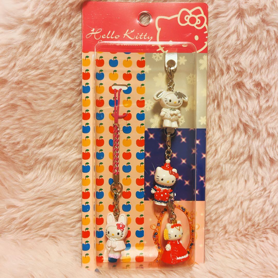 希少レア　ハローキティ　グッズコレクション　根付け　4Pアソート ③ 2005