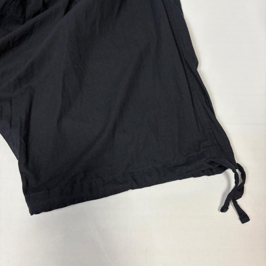 美品 ヨウジヤマモト 製品染め コットン バルーンパンツ サルエル ブラック 3