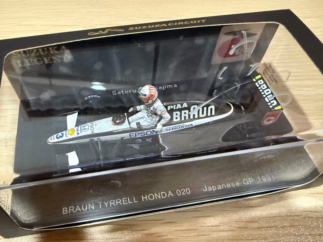 F1 スパーク ティレル ホンダ 020 中嶋悟 鈴鹿レジェンド サイン入り