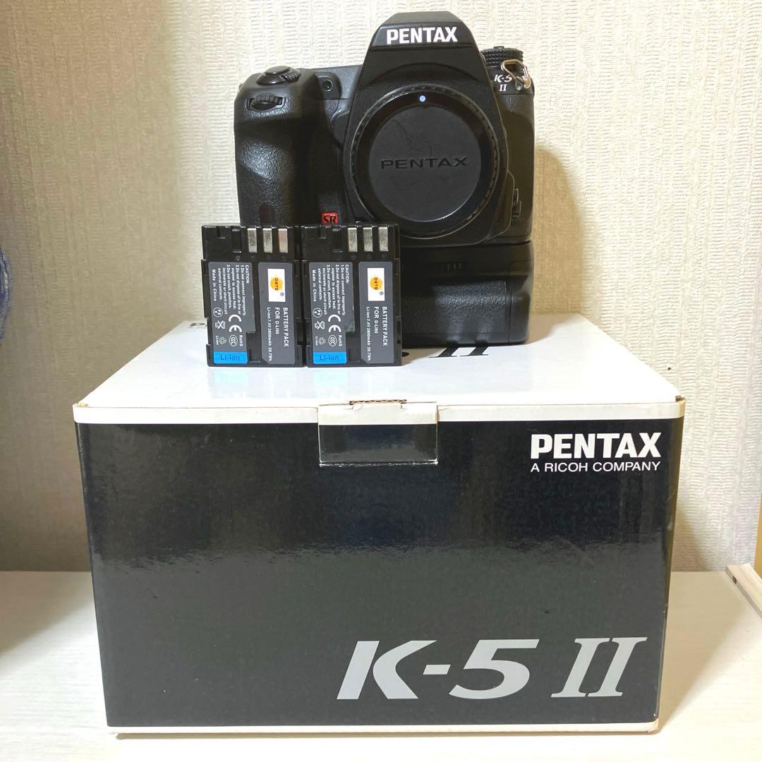 PENTAX K-5 II デジタル一眼レフカメラ BG、バッテリー×2 元箱