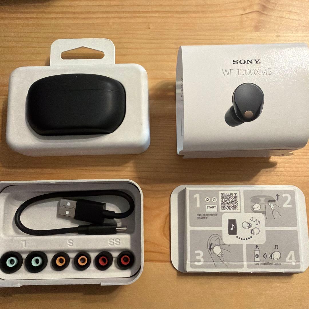 SONY WF-1000XM5 ブラック 充電ケース付き