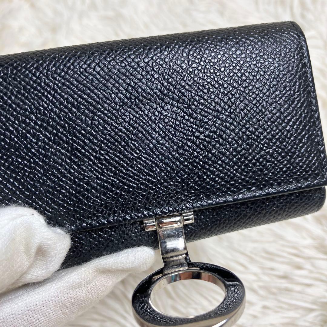 【良品】ブルガリ 6連キーケース ビーゼロワン レザーブラック