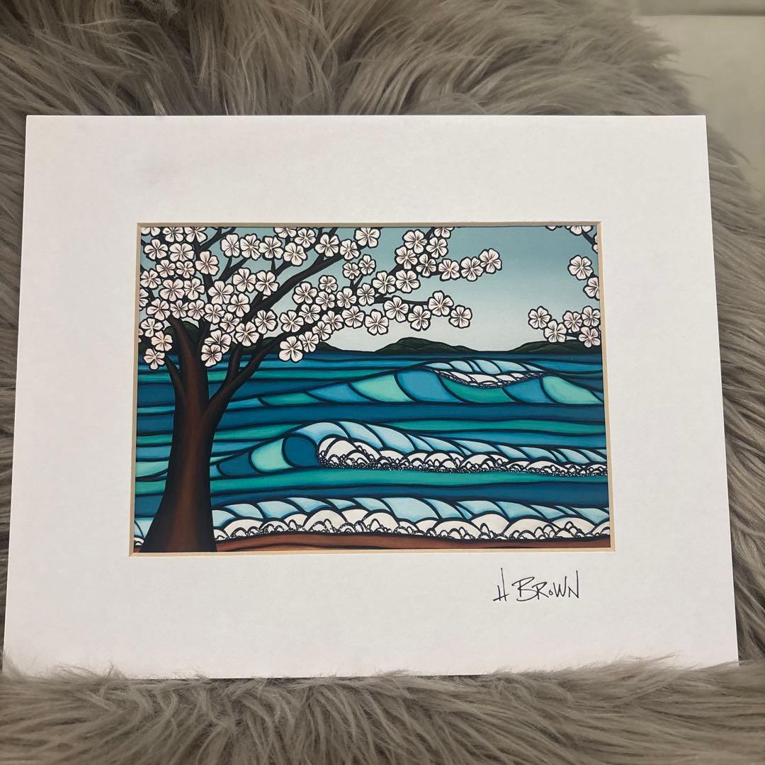ヘザーブラウン　ハワイ　桜　アート