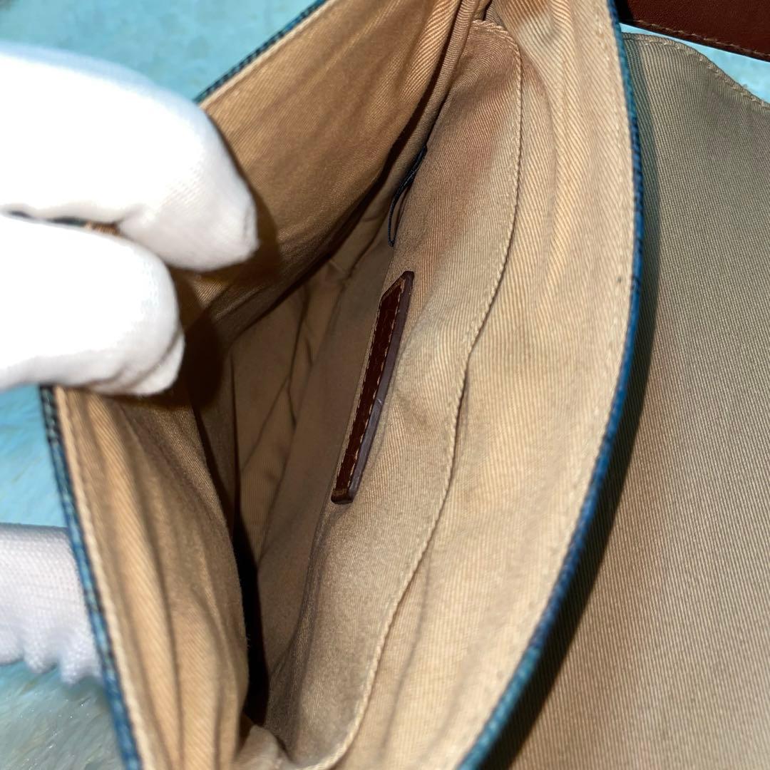 希少　美品　ラルフローレン　ショルダーバッグ　フラップ　チャーム　ワンショルダー