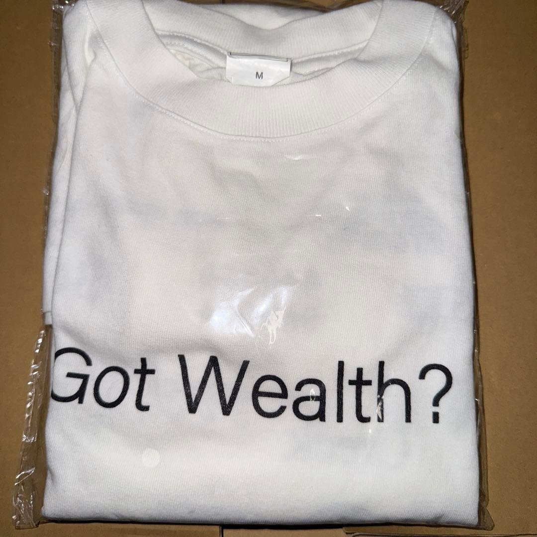 PAJA STUDIO Got Wealth? Tシャツ 白 Mサイズ