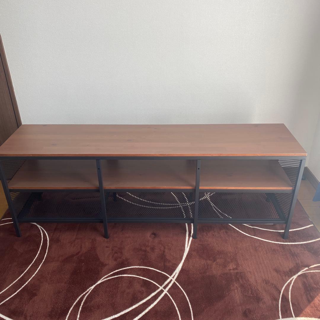 イケヤ　フィエルボ　IKEA メッシュパネルデザイン テレビ台　ブラック