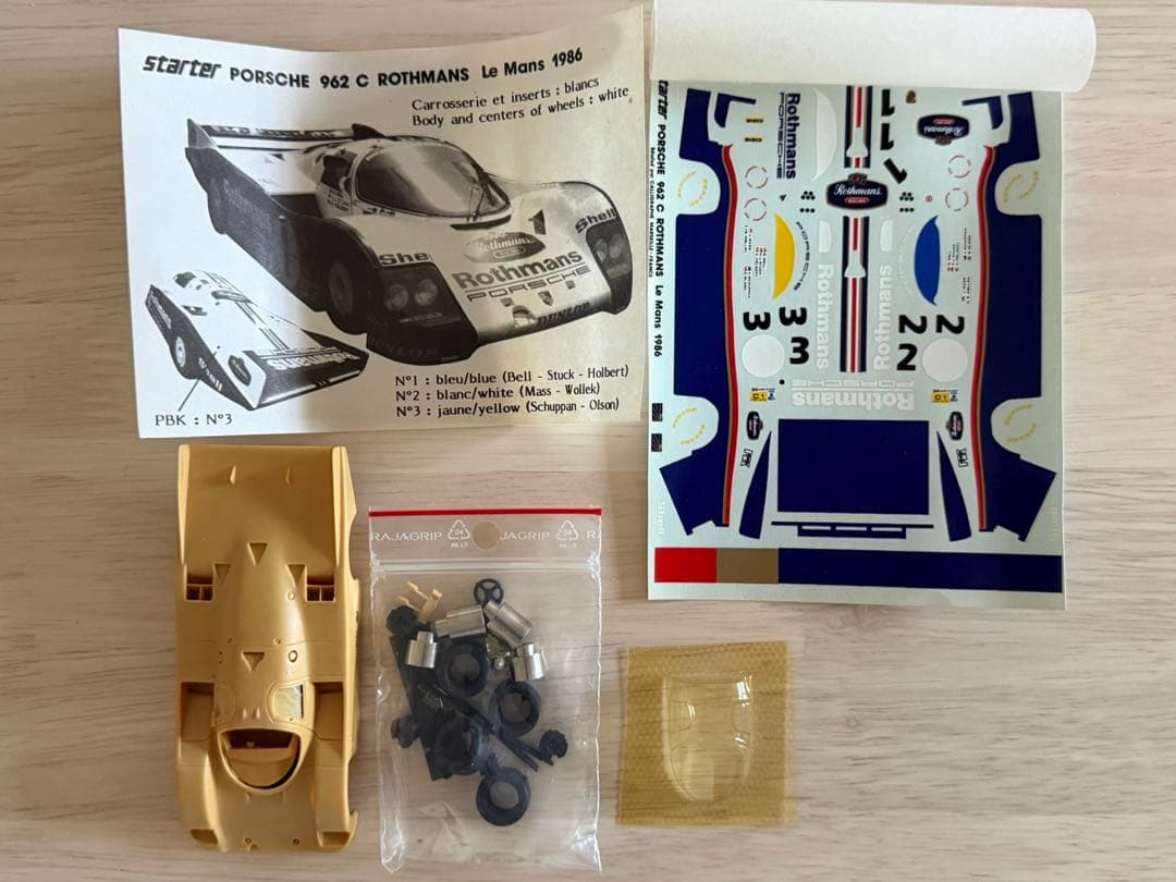 1/43キット スターター ポルシェ 962C ロスマンズ ルマン