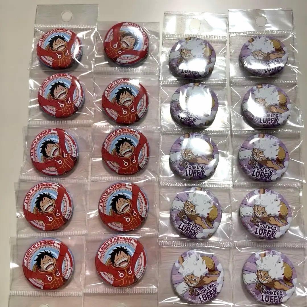 【非売品】ワンピース　缶バッチ　ルフィ　ニカ　20個