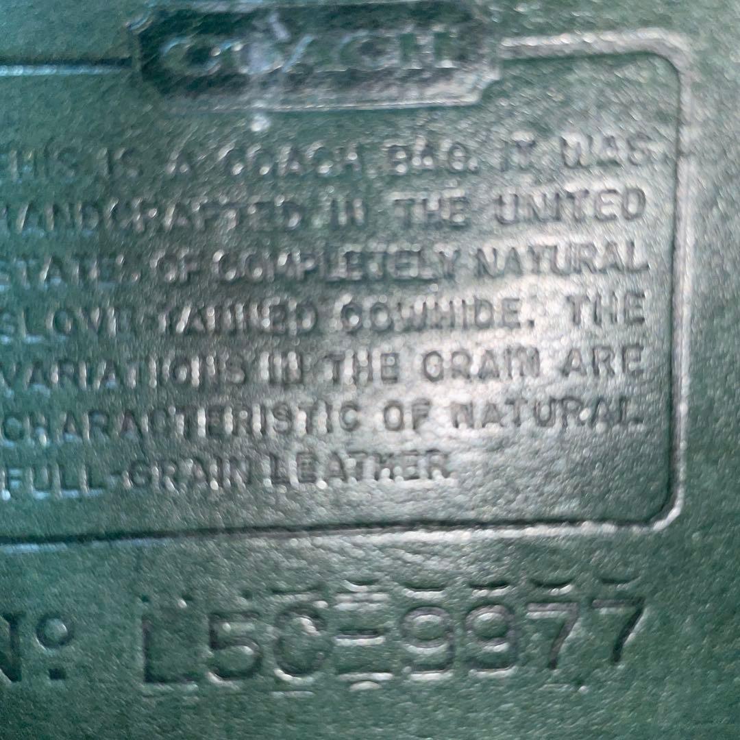 極希少❗️OOLDCOACH 2way バッグ　グリーン　9977 アメリカ製