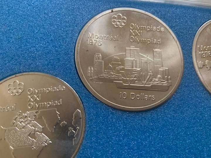 1973 クイーンエリザベス　オリンピックモントリオール銀貨