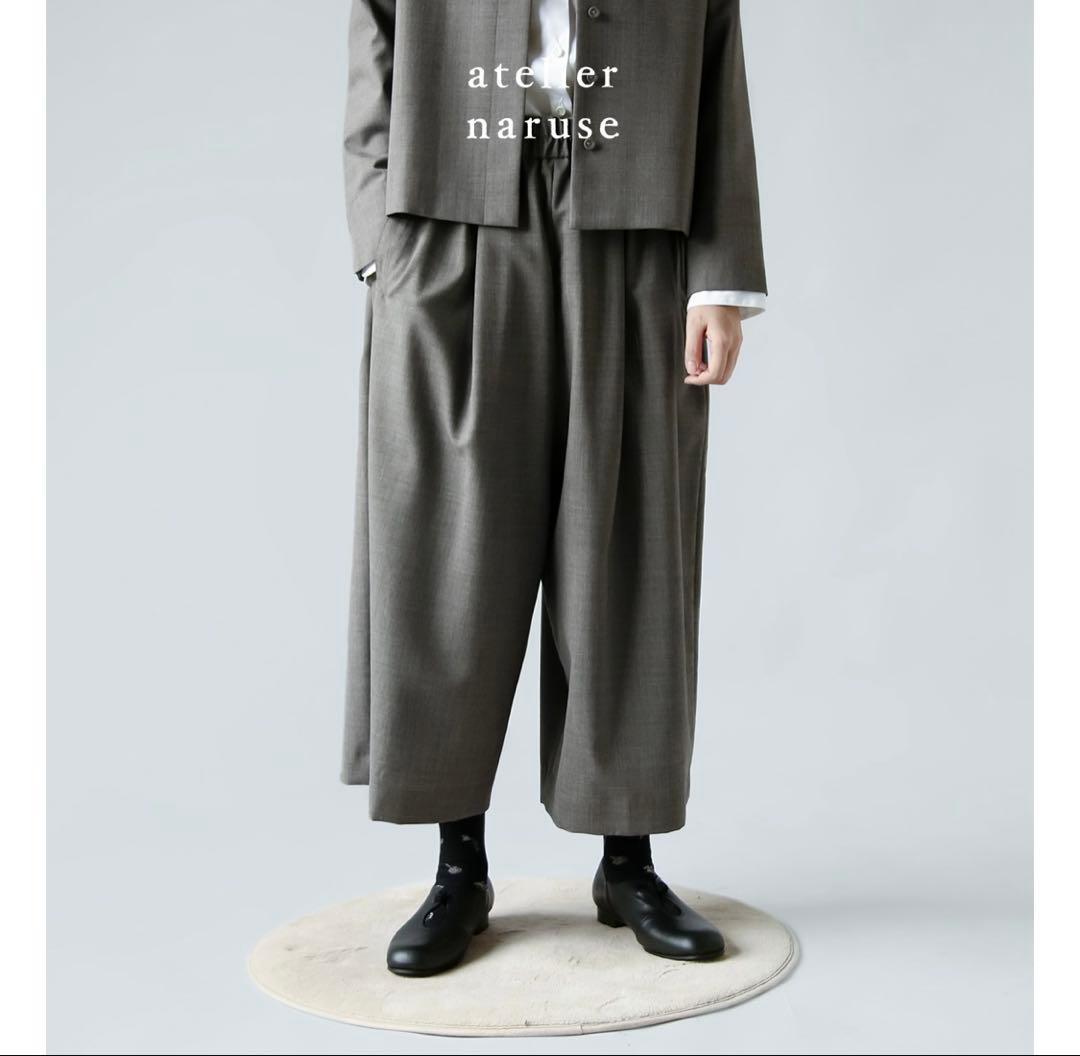 アトリエナルセ　ウールフォーマルガウチョパンツ　36サイズ