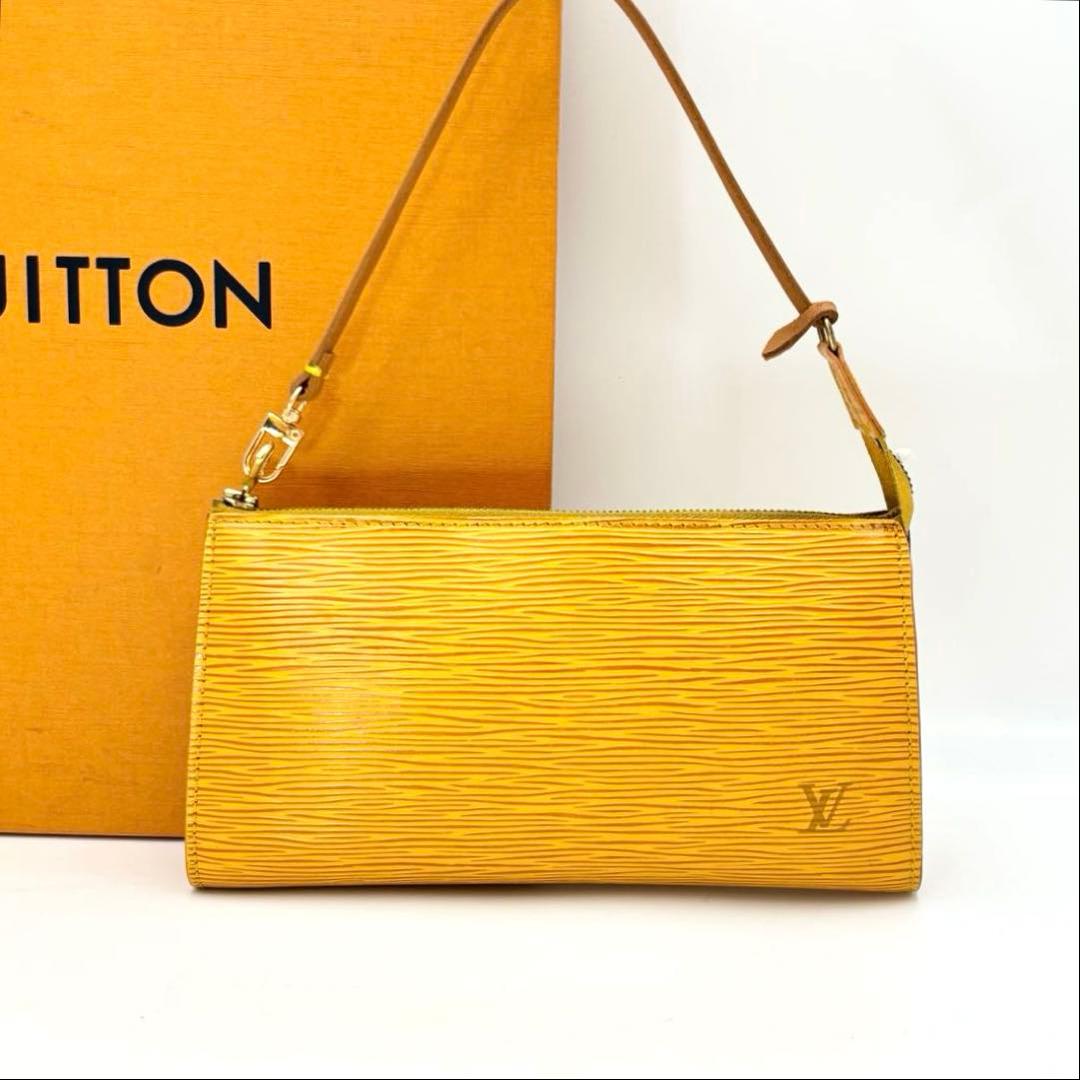 LOUIS VUITTON エピ　ポシェット　アクセサリーポーチ イエロー