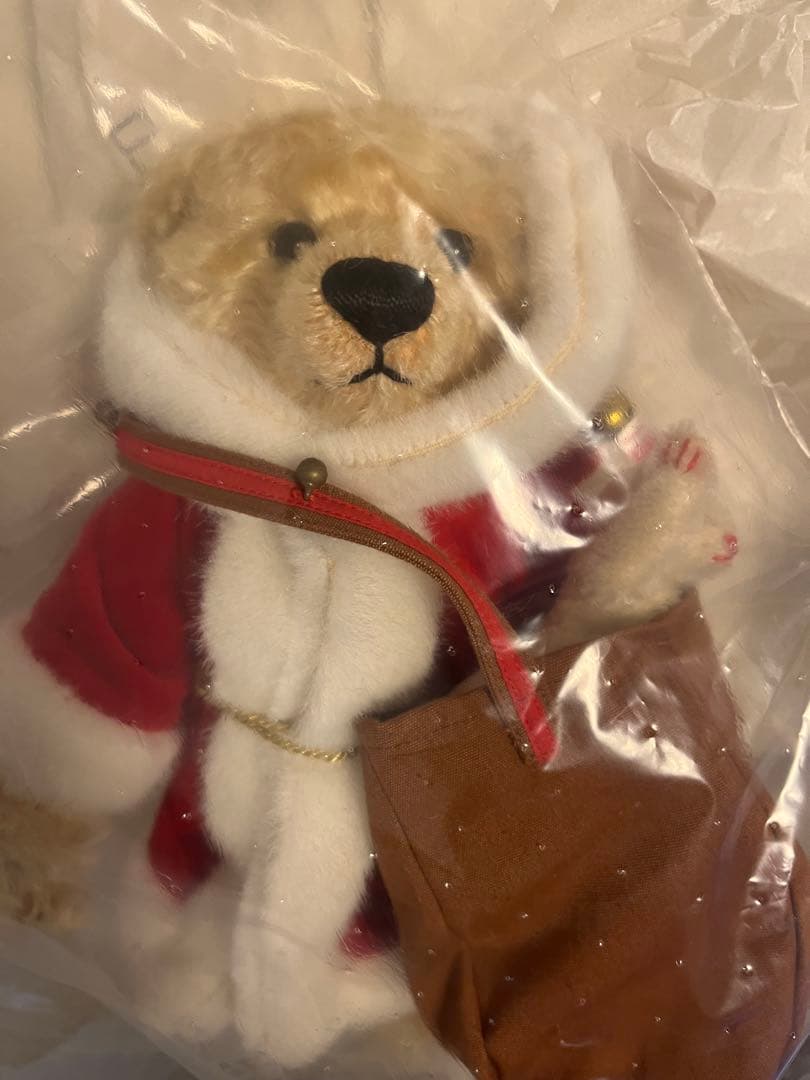 シュタイフ　テディベア サンタ 赤いコスチューム