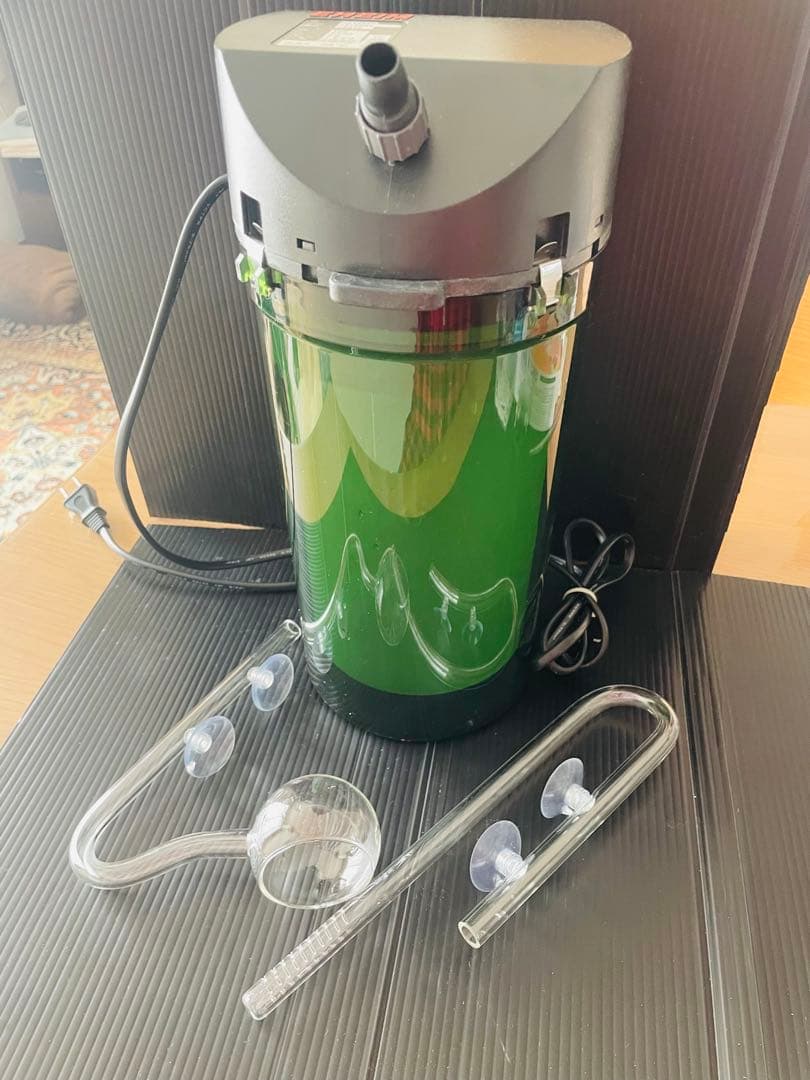 EHEIM 2213.ガラス吸排水パイプ.エアーポンプ.タイマー.豪華セット