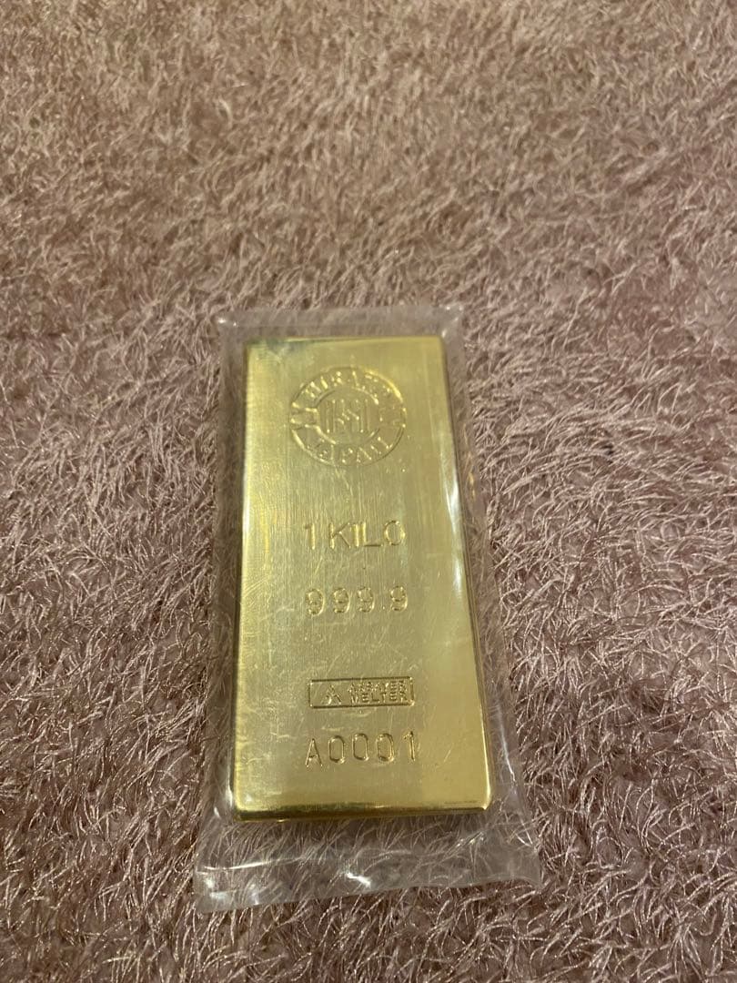 HIRAKO JAPAN 金インゴット風　1kgサイズ／展示用