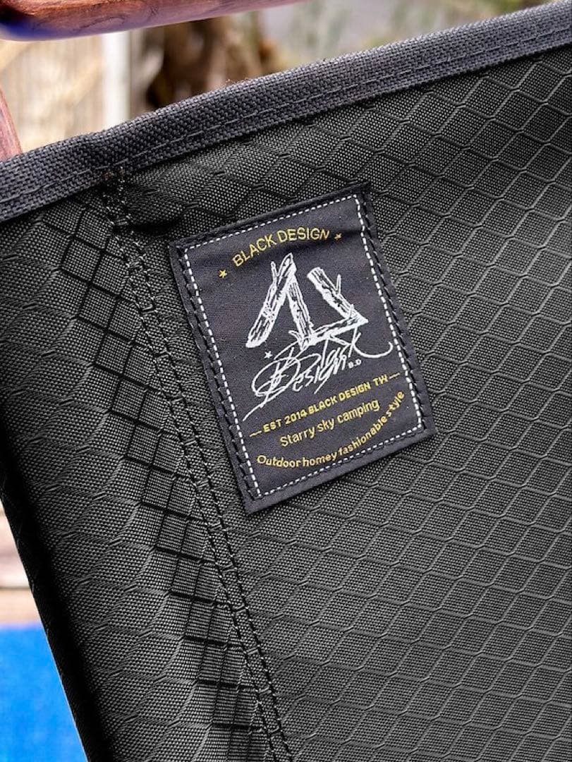 新品未開封 BLACK DESIGN BD ローチェアー LOW 格子 ブラック